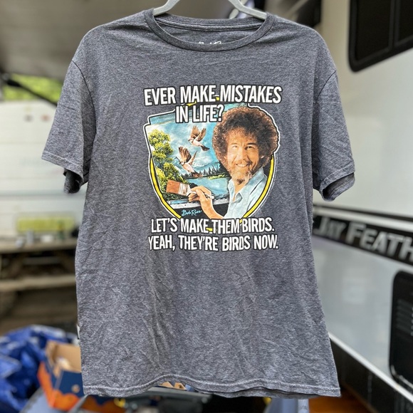 Bob Ross Tops - BOB ROSS T-Shirt unisex size L